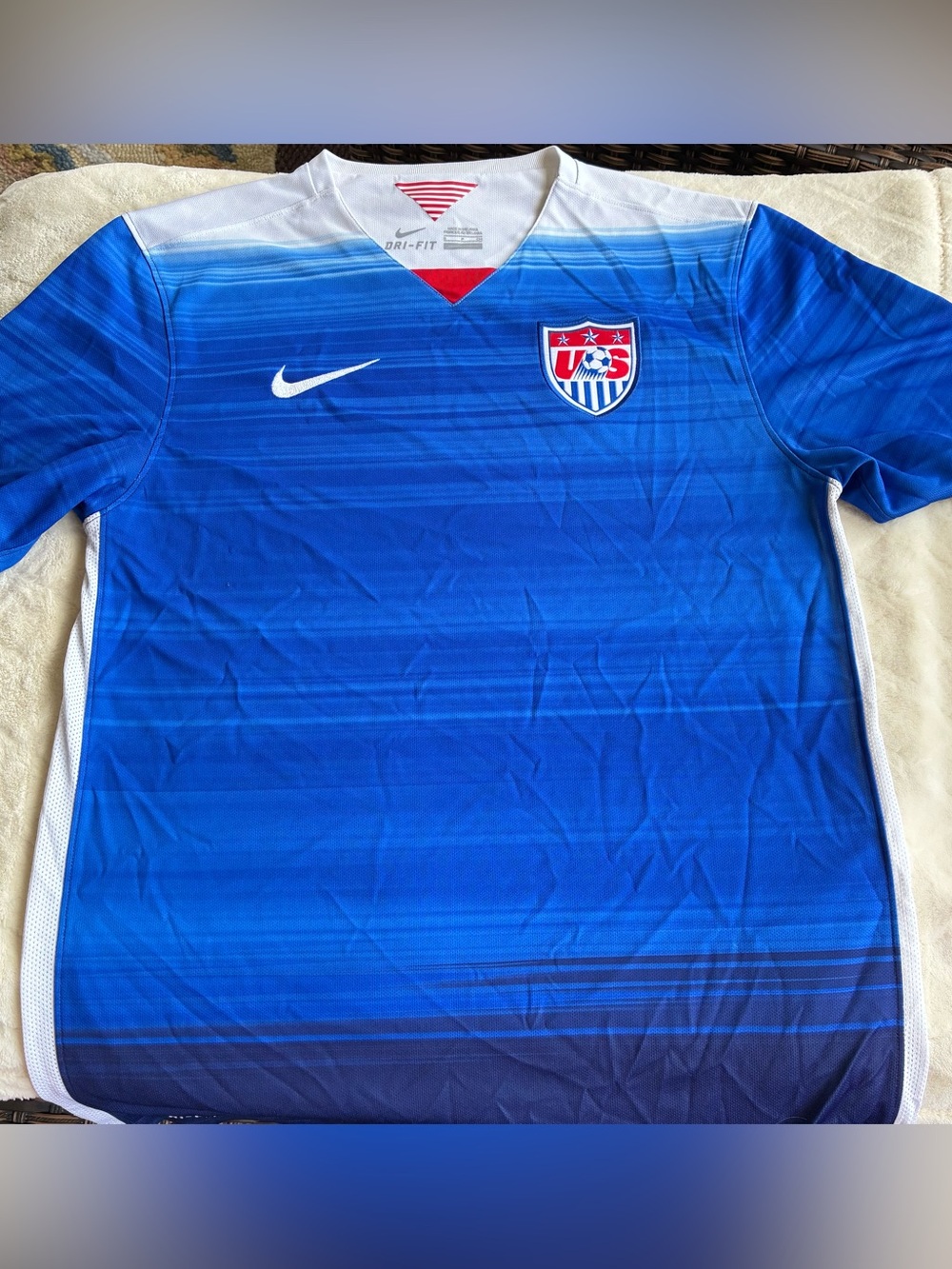 Nike Dri-FIT USA National Team Soccer Jersey Women’s Size S Blue/White